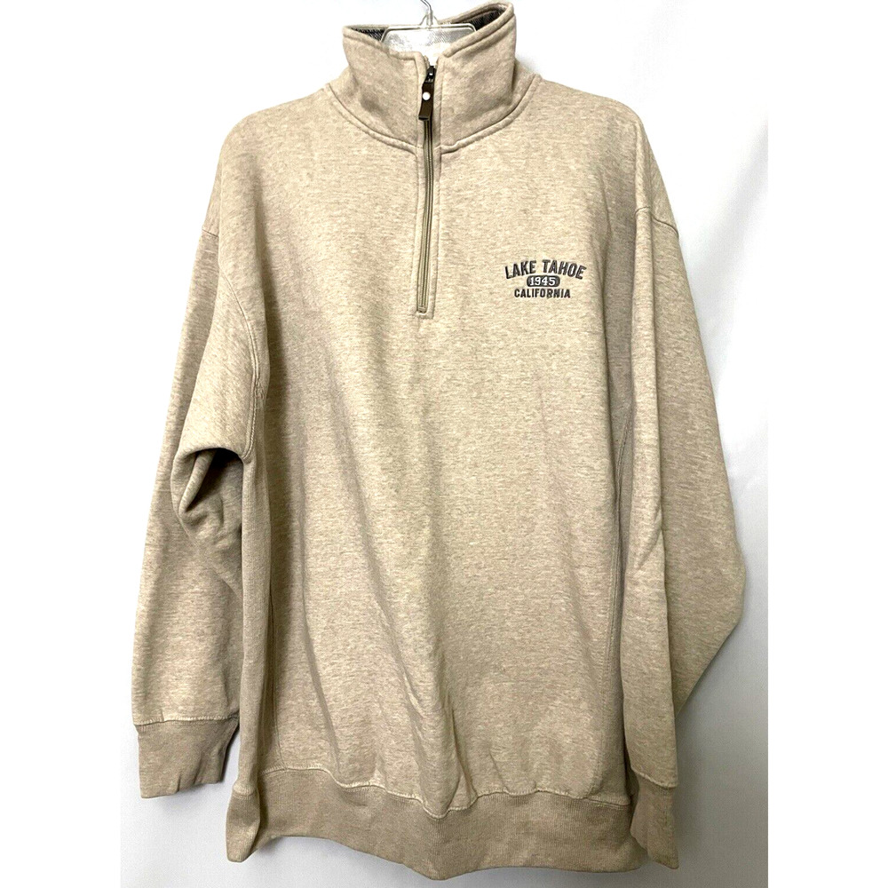 OUTFITTER TRADING Performance Fleece 1/4 Zip Gray Pullover Sweater Men's Size L
